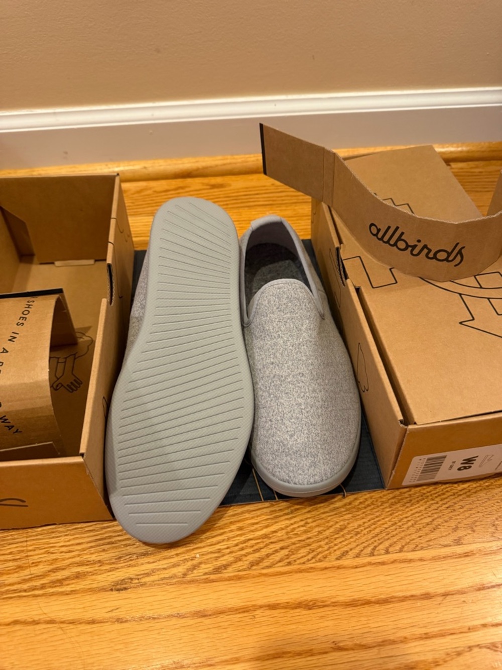 allbirds Men's Wool Slip-On Loafers in Light Gray